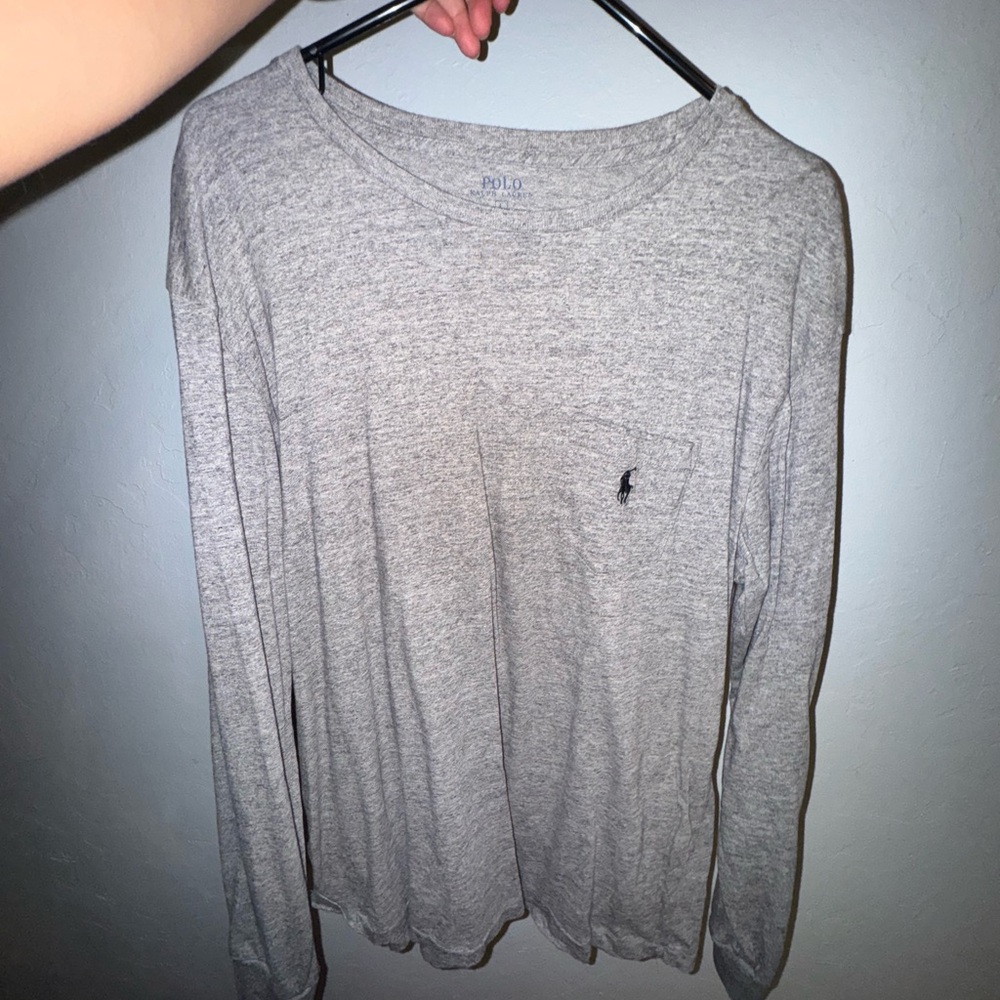 Polo by Ralph Lauren Gray Long Sleeve Tee